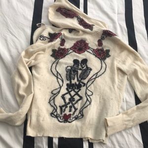 Lucky Brand cashmere necromance hoodie